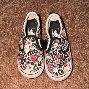 Vans Kids Floral Leopard Print Sneakers